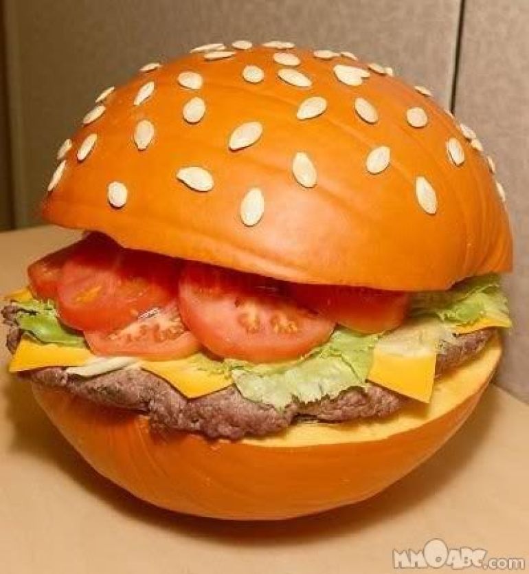 hamburger pumpkin