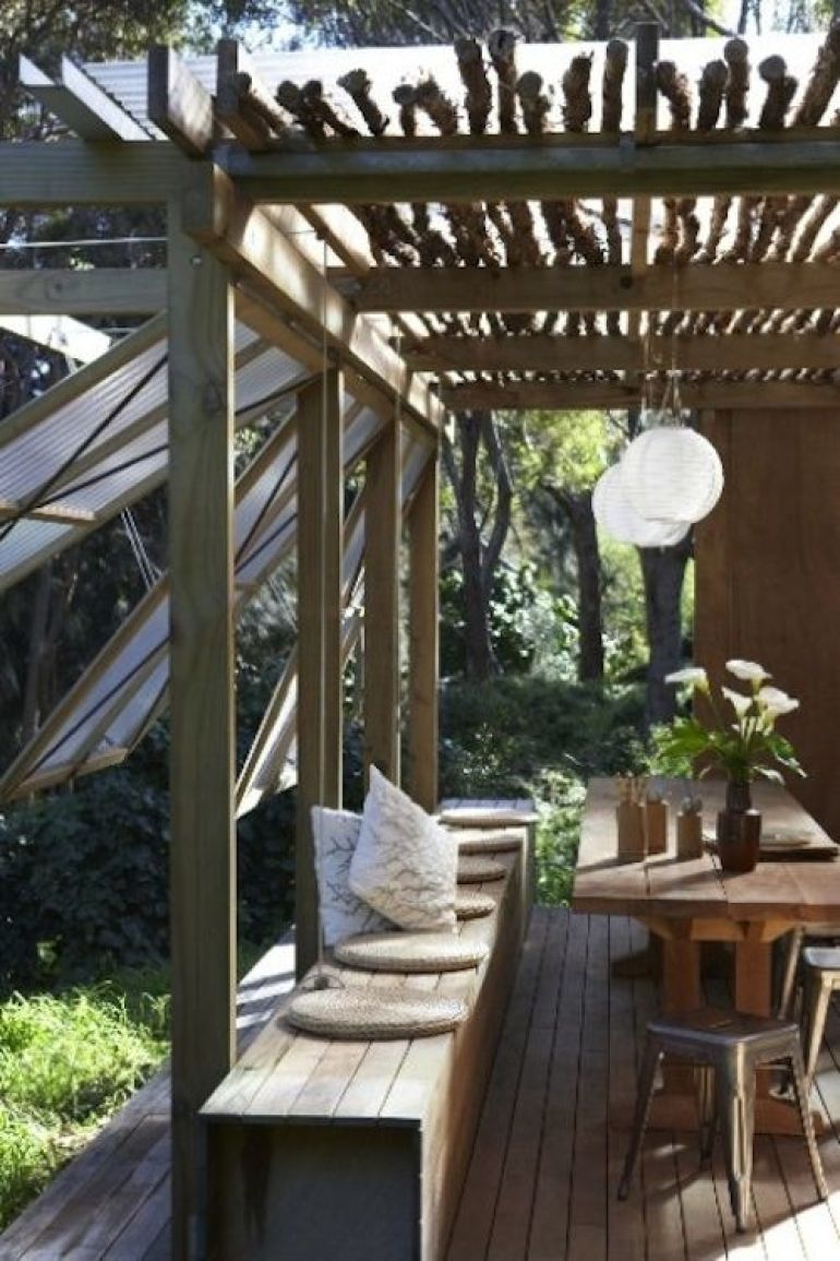 Tea-tree shade structure