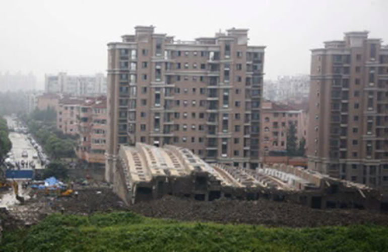 Fallen Building