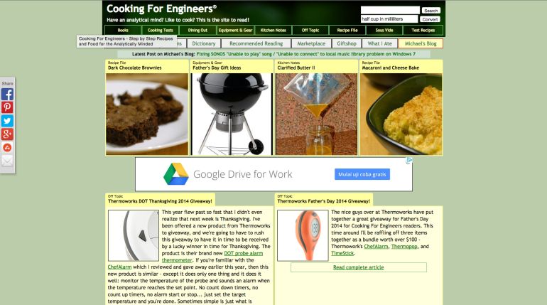 Cooking For Engineers