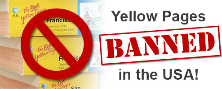 Yellow Pages Banned in the USA