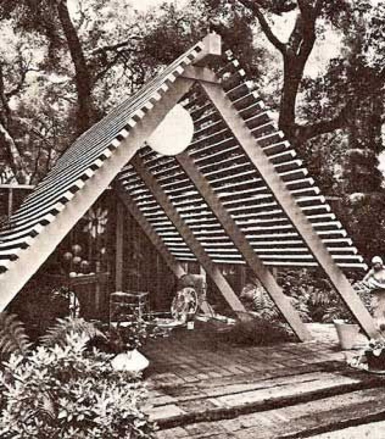A-frame shade structure