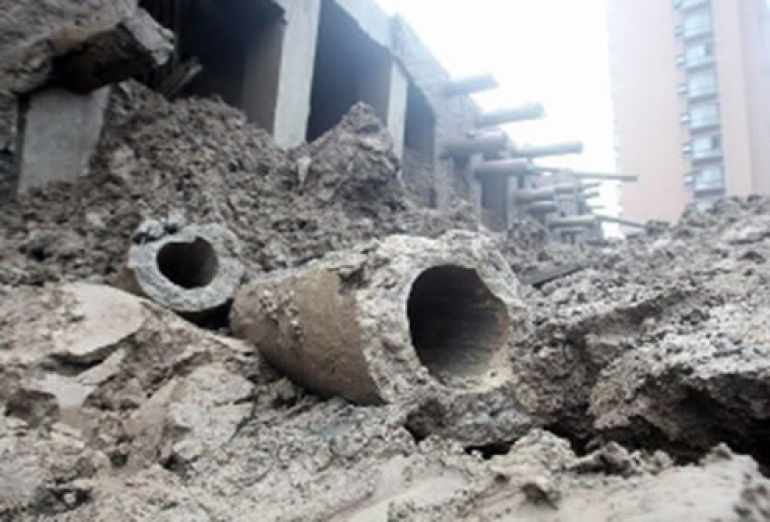 Fallen Building
