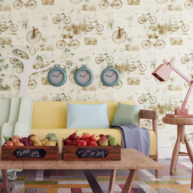 9 Homes Rocking Their Antique Wallpaper