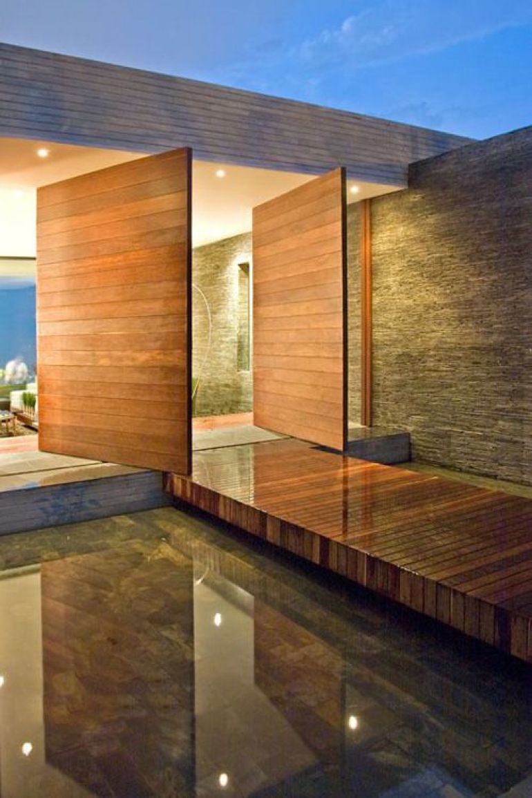 Timber Pivot Doors