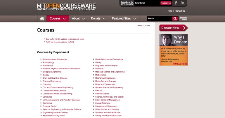 MIT Open Courseware