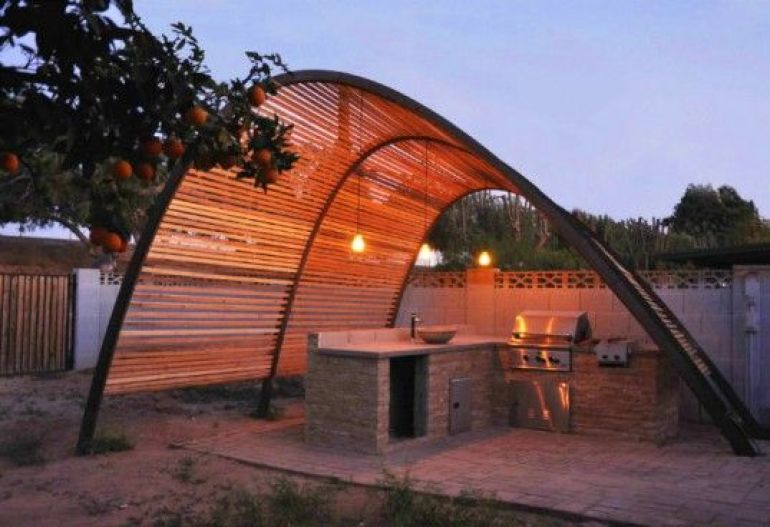 Parabolic shade structure