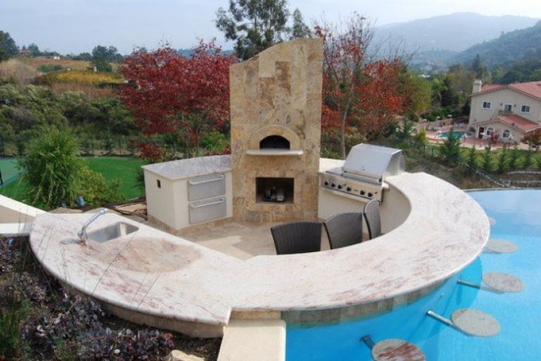 Pool bar and BBQ