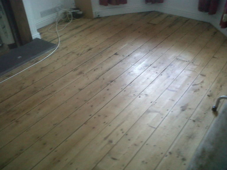 Varnished floor